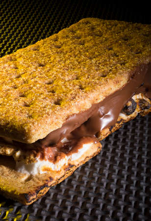 Yellow light coming from the left on a smoire and rubber matの写真素材