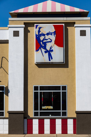 Lancaster, PA, USA - February 27, 2018: A KFC Restaurant, previously known as Kentucky Fried...