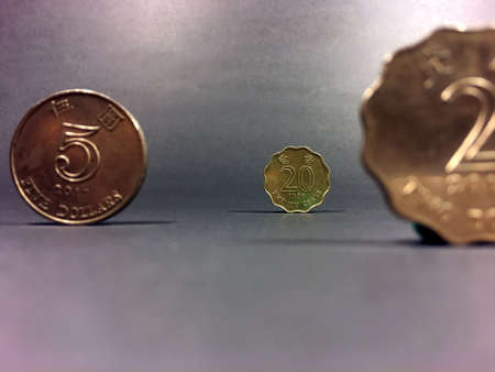 Hong Kong Currency, coin of Hong Kong.の写真素材