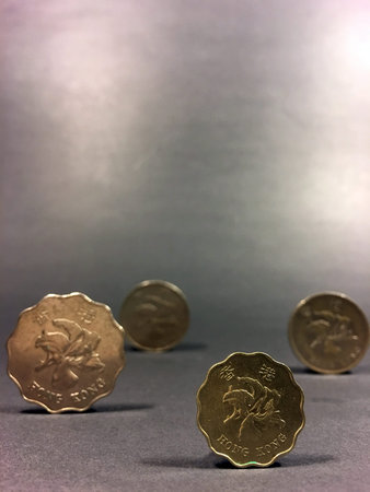 Hong Kong Currency, coin of Hong Kong.