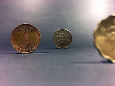 Hong Kong Currency, coin of Hong Kong.の写真素材