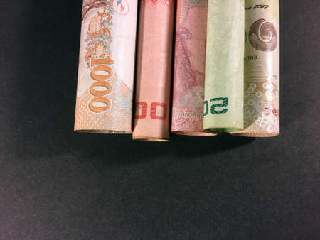 banknote of Thailand, Thailand money, Thai currency.の写真素材