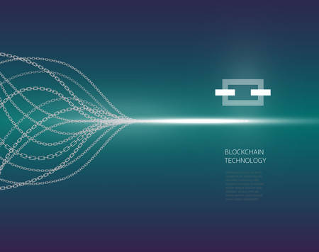 à¸´Blockchain Concept, Blockchain Technology.のイラスト素材