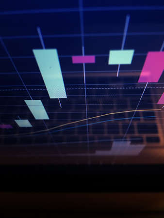 Thailand Stock Exchange,  Trading screen, Stock market.の写真素材