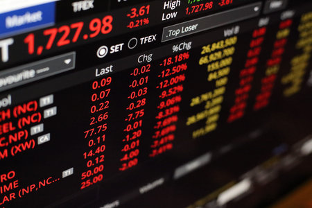 Thailand Stock Exchange, Streaming Trade Screen.