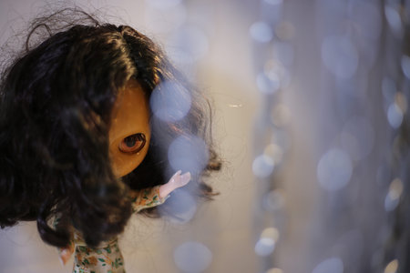 Ghost Doll on scary scenes, doll and chain