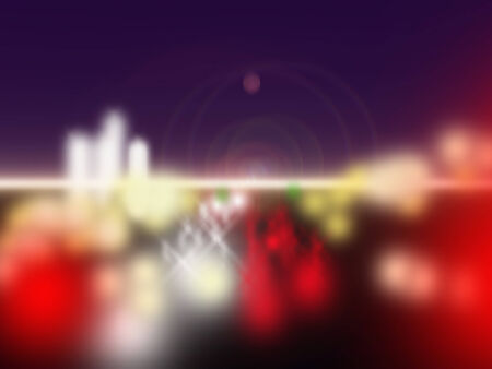 The light from the cars in the city blurred backgroundの写真素材