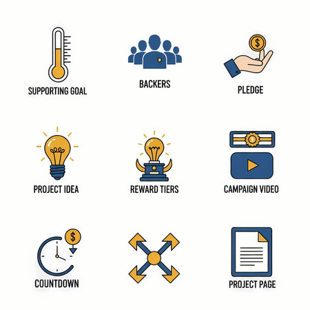 Set of business and finance icons. Vector illustration for your design.のイラスト素材