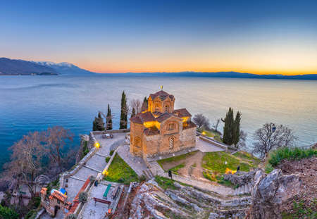 The Church of Saint John at Kaneo, Lake Ohrid, North Macedoniaのeditorial素材