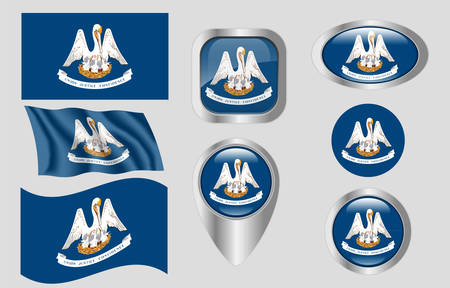 Flag of Louisanaのイラスト素材