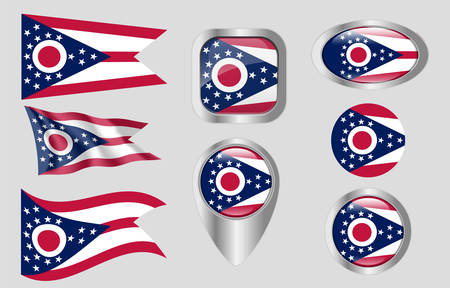 Flag of Ohioのイラスト素材