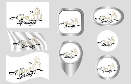 Altamonte Springs, Florida flagのイラスト素材