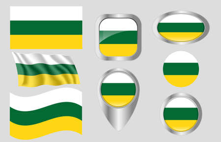 Barranquitas flag, Puerto Ricoのイラスト素材