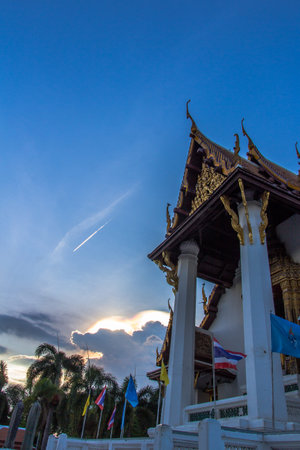 There're many ancient temples in Ayutthaya Thailandの写真素材