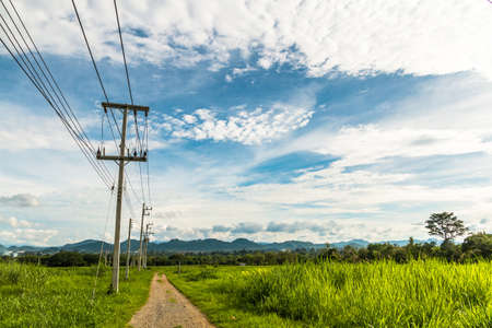 Landscape in cloudy day.の写真素材