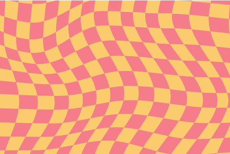 Groovy hippie 70s backgrounds.Checkerboard,waves patterns. Y2K retro psychedelic. Vector illustrationのイラスト素材