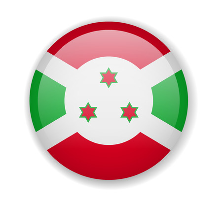 Burundi flag round bright icon vector Illustrationのイラスト素材