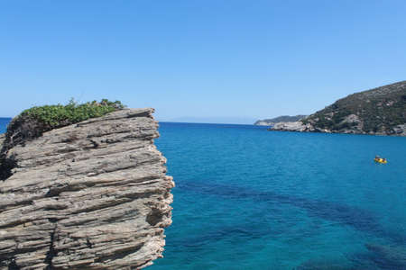 Best Aegean Seafront at Kalamosのeditorial素材