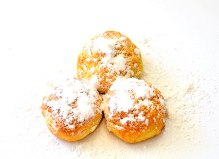 Handmade cookies shot on white.の写真素材