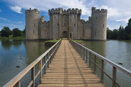 Bodiam castle and moatのeditorial素材