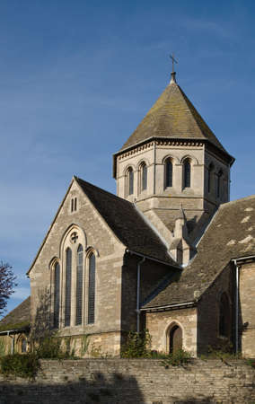 View of Oundle churchの写真素材