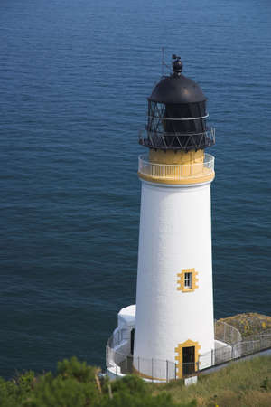Lighthouse at Maughold Head in the Isle of Manの写真素材