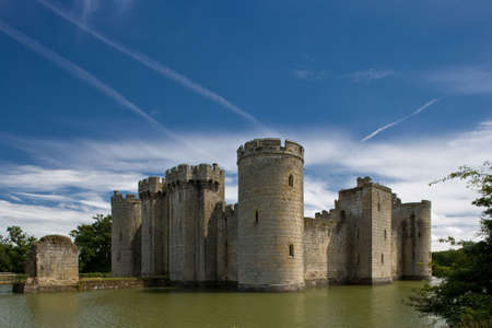 Bodiam Castle and moatのeditorial素材