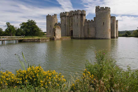Bodiam Castle and moatのeditorial素材