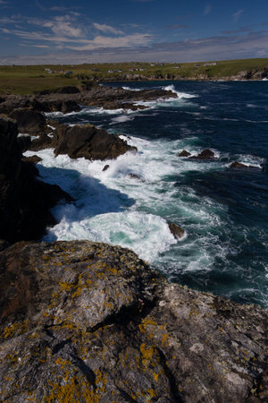 Rocky Shoreline at Port Sgiogarstaigh in the Outer Hebrides