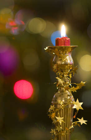 christmas candleの写真素材