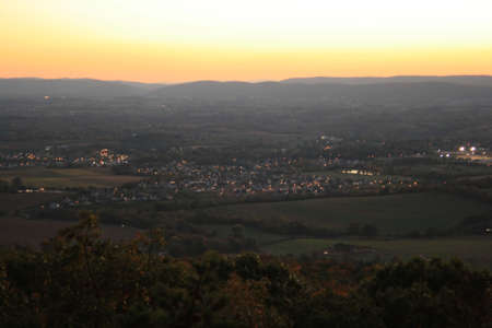 Sunset at Braddock Mountainの写真素材