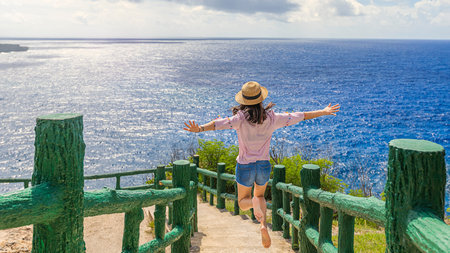 Saipan blue world, pretty body.の写真素材