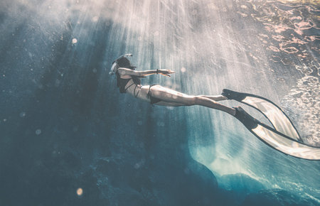 Saipan Grotto, blue hole, free diving