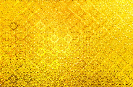 Glass pattern Live yellowの写真素材