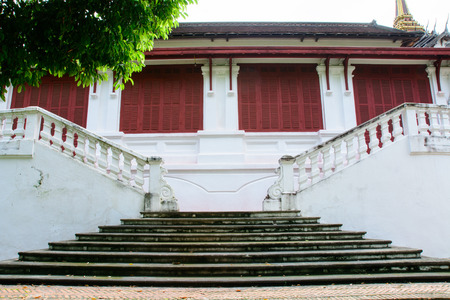 LUANG PRABANG, LAOS - AUGUST 11 2014 : Prabang Royal Palace Museum in Luang Prabang, Laos.のeditorial素材