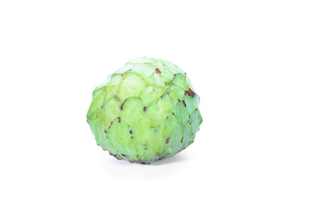 custard apple on white background