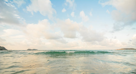 beach in sunset time