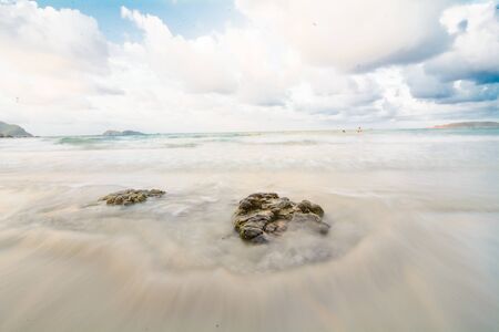 beach in sunset timeの写真素材