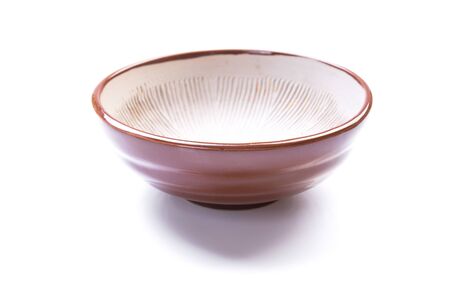 japanese style bowl isolated on white backgroundの写真素材