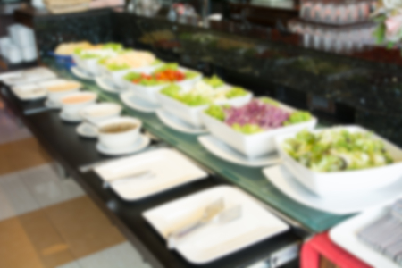 Blurred background : Salad bar blur backgroundの写真素材
