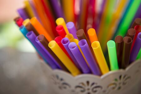 colorful tubeの写真素材