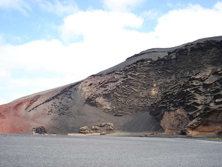 Volcanic landscape on the island of Lanzaroteの写真素材