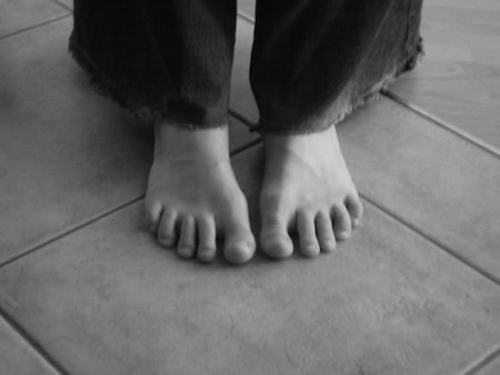 Image of my bare feet