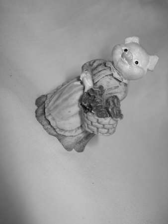 Figure image of a ceramic pigの写真素材