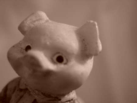 Figure image of a ceramic pigの写真素材