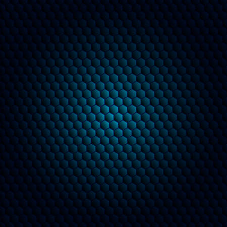 techno hexagon vector background darkのイラスト素材