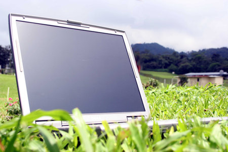 Laptop Outside
