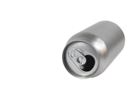 Aluminum can isolated on a white background