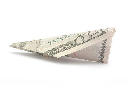 Flying American Economyの写真素材