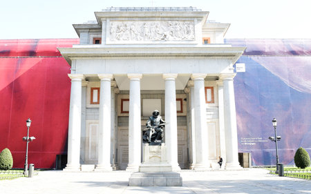 MADRID-SPAIN-FEB 19, 2019: The Prado Museum is the main Spanish national art museum, located in central Madrid. It is widely considered to have one of the world's finest collections of European art .のeditorial素材